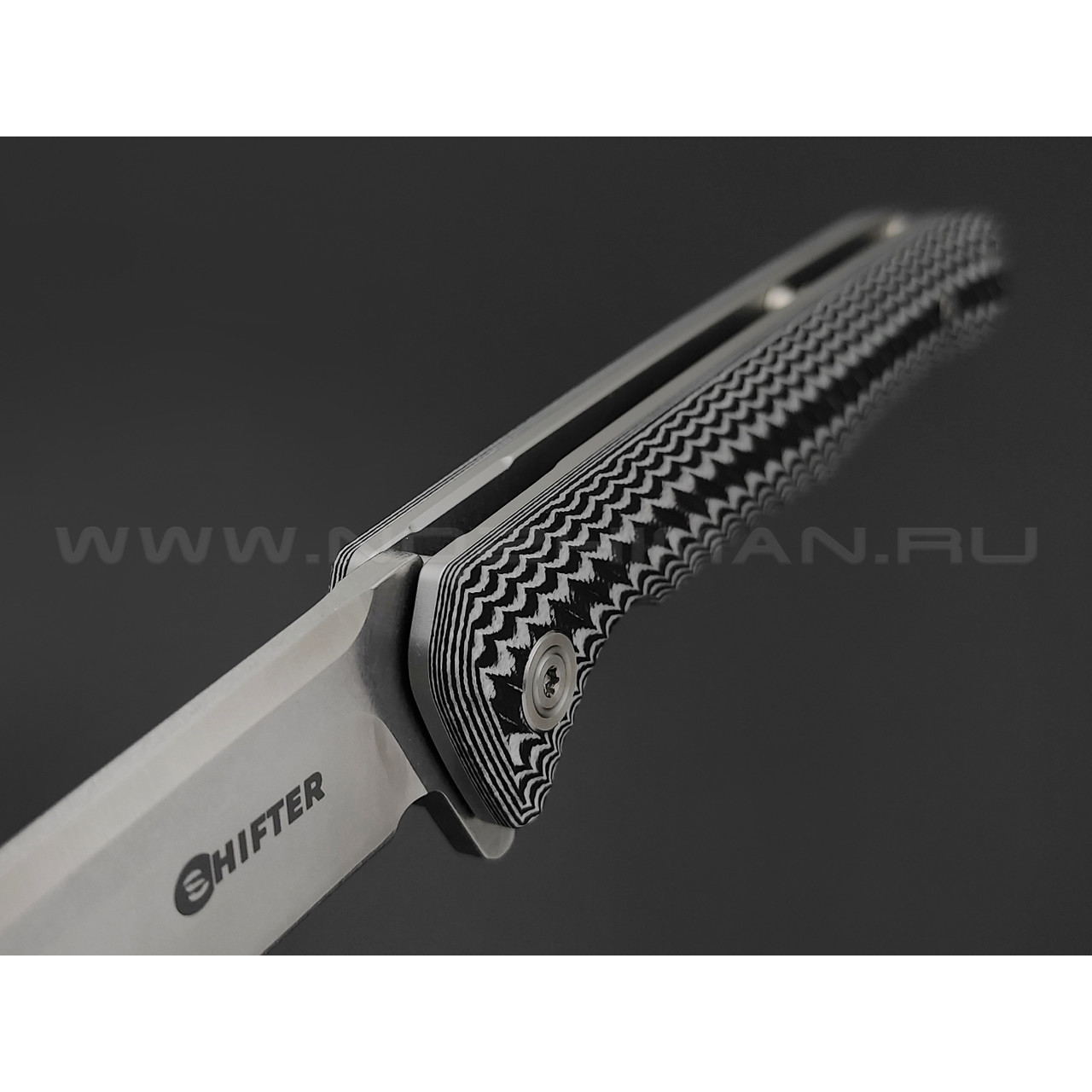 Shifter складной нож Baron сталь 8Cr14MoV, рукоять G10 black & white