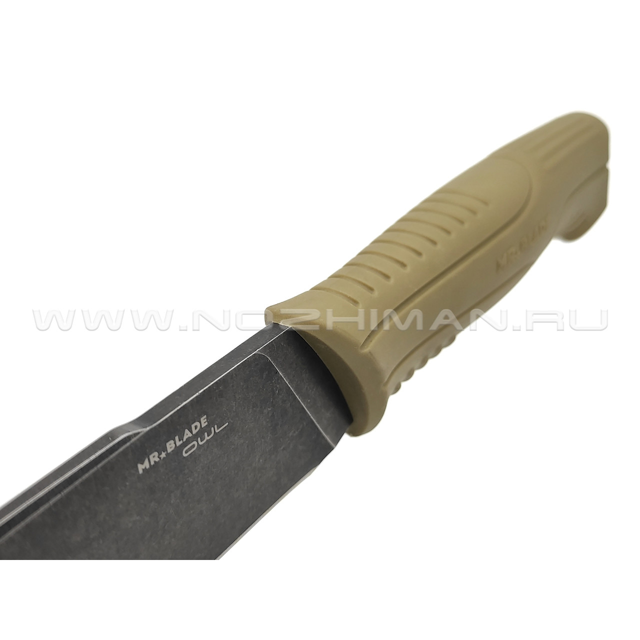 Mr.Blade нож OWL MB101 сталь 8Cr14 блэквош, рукоять TPR olive