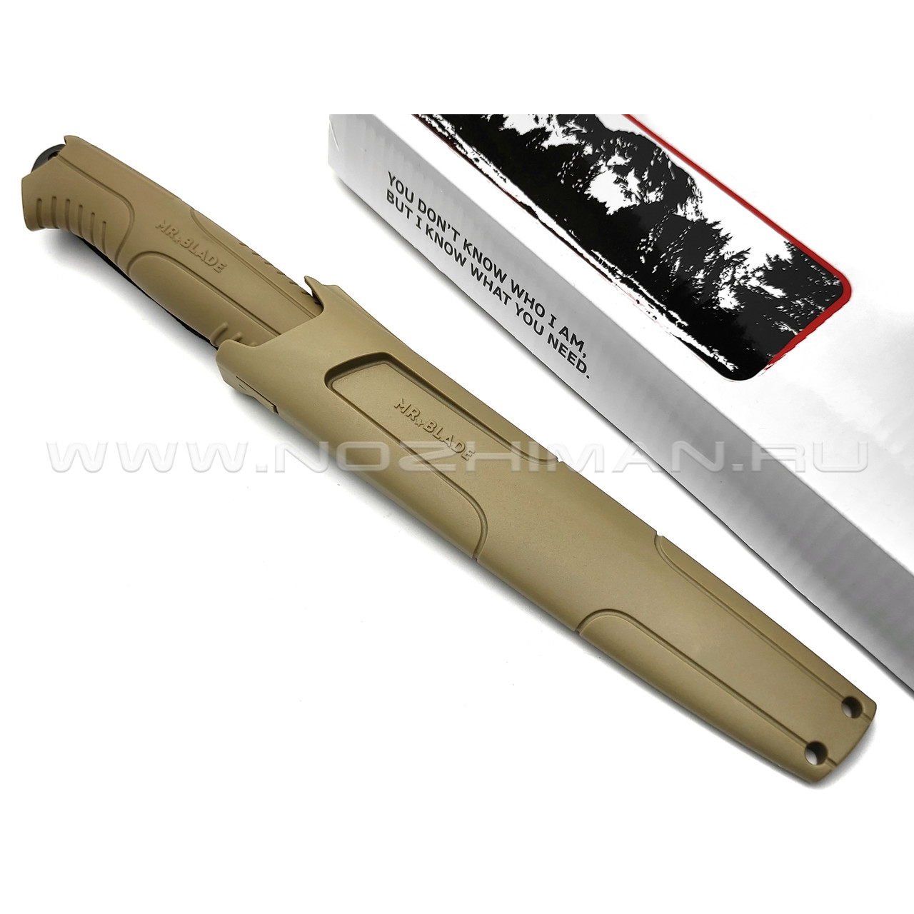 Mr.Blade нож OWL MB101 сталь 8Cr14 блэквош, рукоять TPR olive