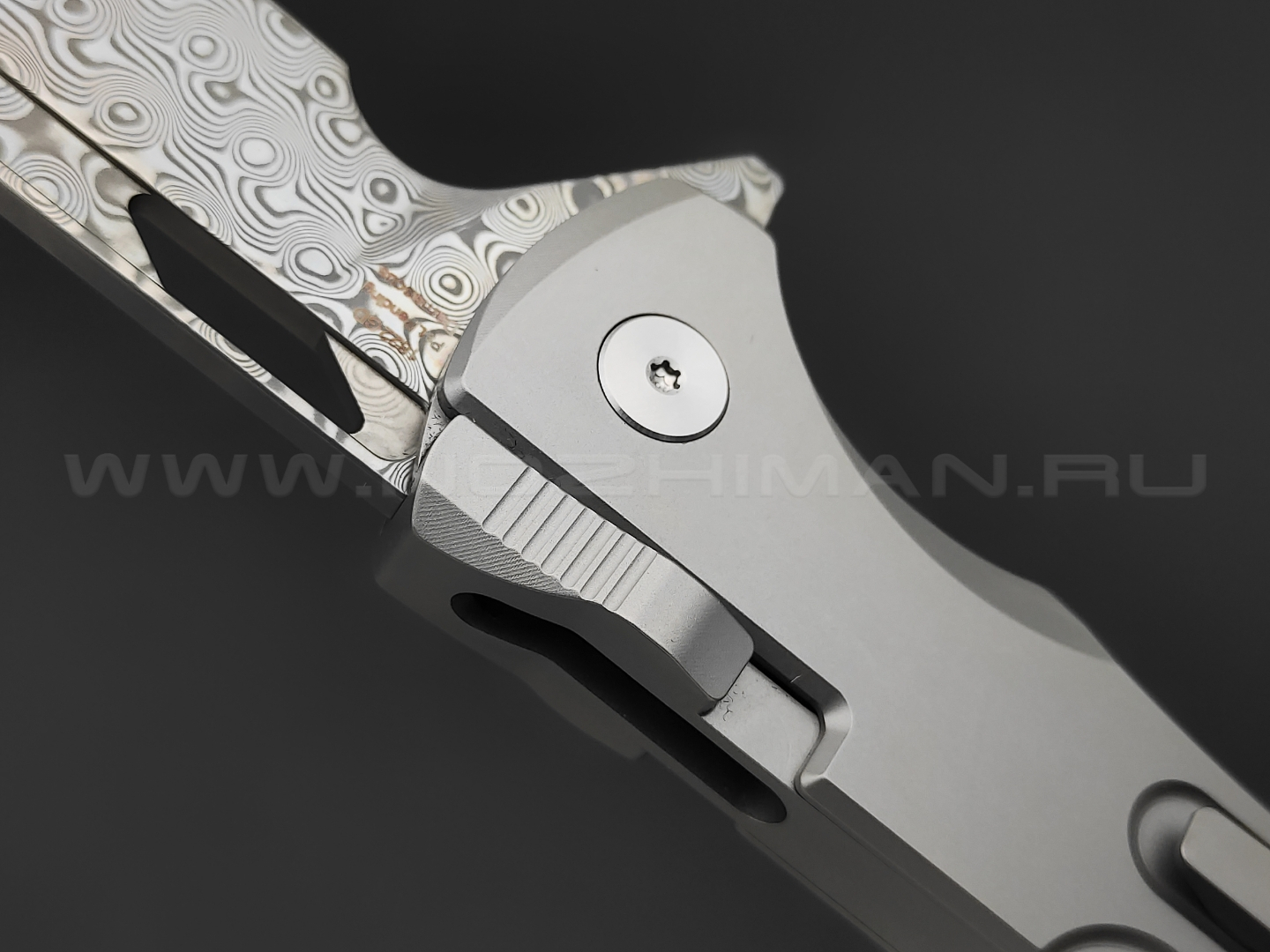 Нож Artisan Cutlery Blowback 1822GD-GY сталь Damascus, рукоять Titanium 6AL4V