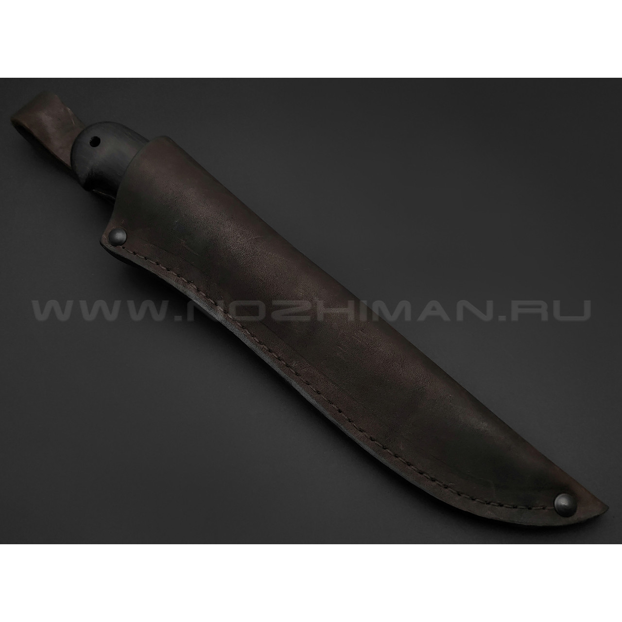 Кузница Коваль нож "Лесник" сталь 110Х18, рукоять Дерево граб, латунь