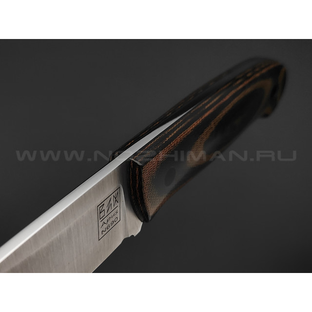 Zh Knives нож F5 mod. сталь N690 сатин, рукоять Micarta black & olive