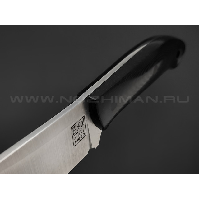 Zh Knives нож Ctrl+Z сталь N690 satin, рукоять Micarta black
