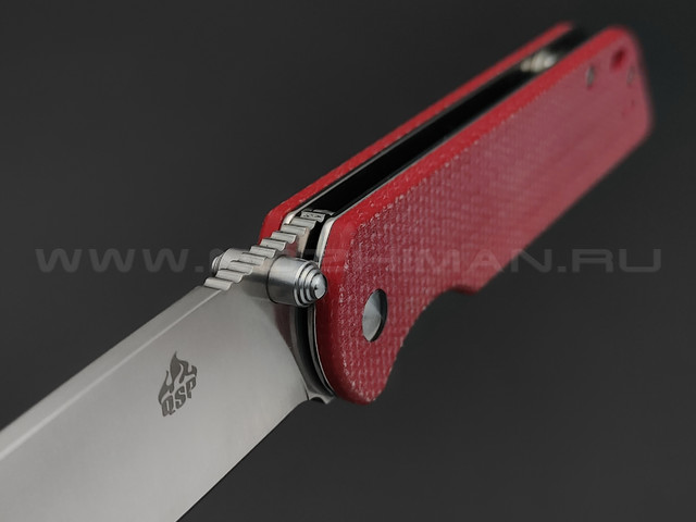 Нож QSP Parrot QS102-E сталь D2, рукоять Micarta Red