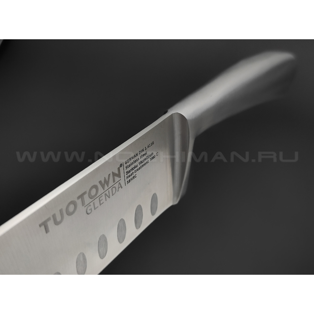 TuoTown Glenda Santoku 157008 сталь German 1.4116, рукоять Stainless steel