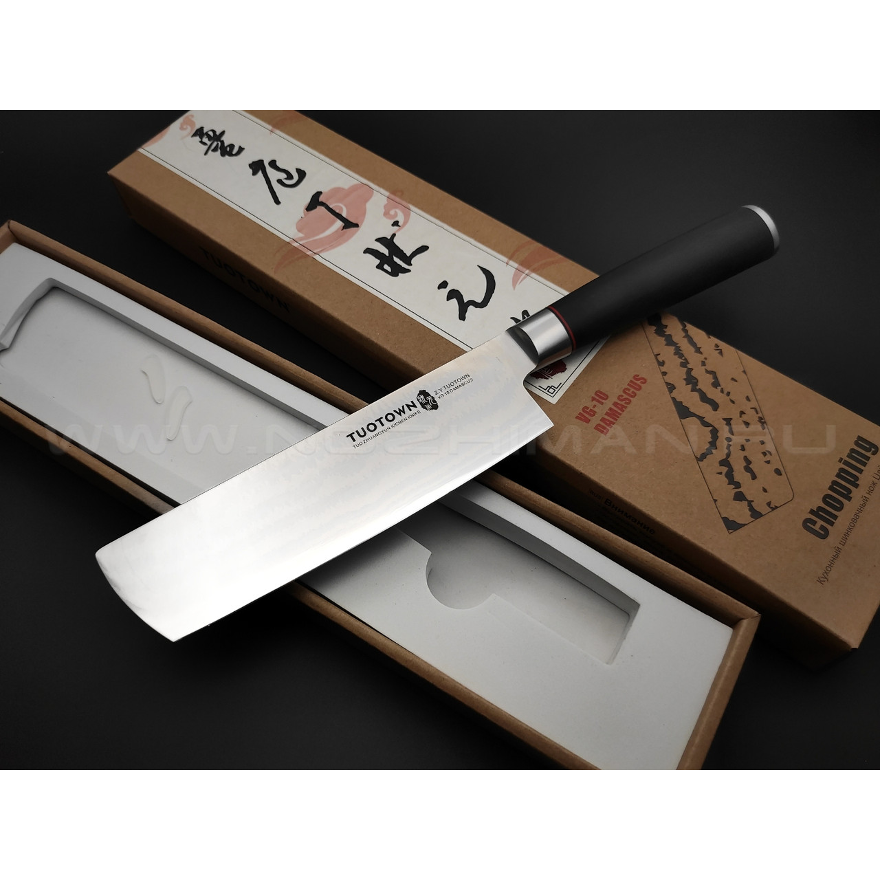 TuoTown FT-series Chopping 218004 сталь Damascus VG-10, рукоять G10