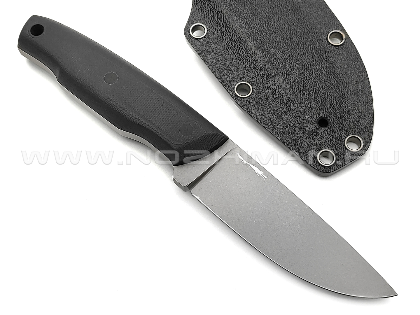 Волчий Век нож Прототип сталь PGK WA bead-blast, рукоять G10 black