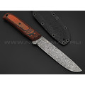Волчий Век нож Wolfkniven сталь N690 WA дамаскаж, рукоять G10 black & orange Волчий Век нож Wolfkniven сталь N690 WA дамаскаж, рукоять G10 black & orange