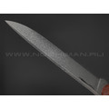 Волчий Век нож Wolfkniven сталь N690 WA дамаскаж, рукоять G10 black & orange Волчий Век нож Wolfkniven сталь N690 WA дамаскаж, рукоять G10 black & orange