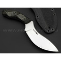 Волчий Век нож Custom EDC сталь 95х18 WA satin, рукоять G10 black & green