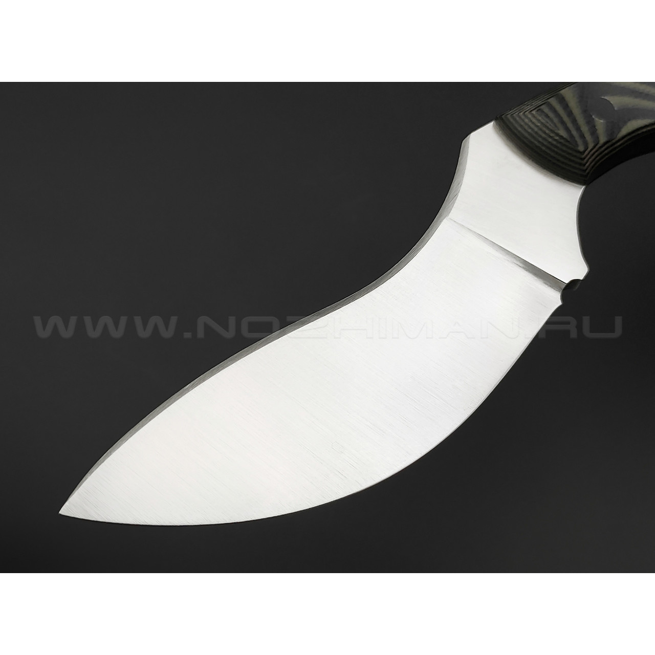 Волчий Век нож Custom EDC сталь 95х18 WA satin, рукоять G10 black & green