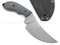 Волчий Век нож Custom EDC сталь 95х18 WA bead-blast, рукоять G10 grey