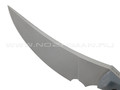 Волчий Век нож Custom EDC сталь 95х18 WA bead-blast, рукоять G10 grey