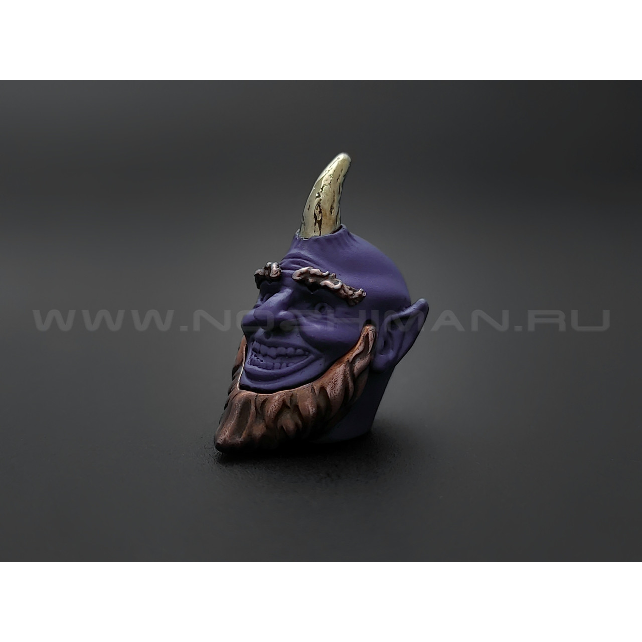 Бусина Шурале бронза, нейзильбер, латунь, cerakote purple (Wild Heart)