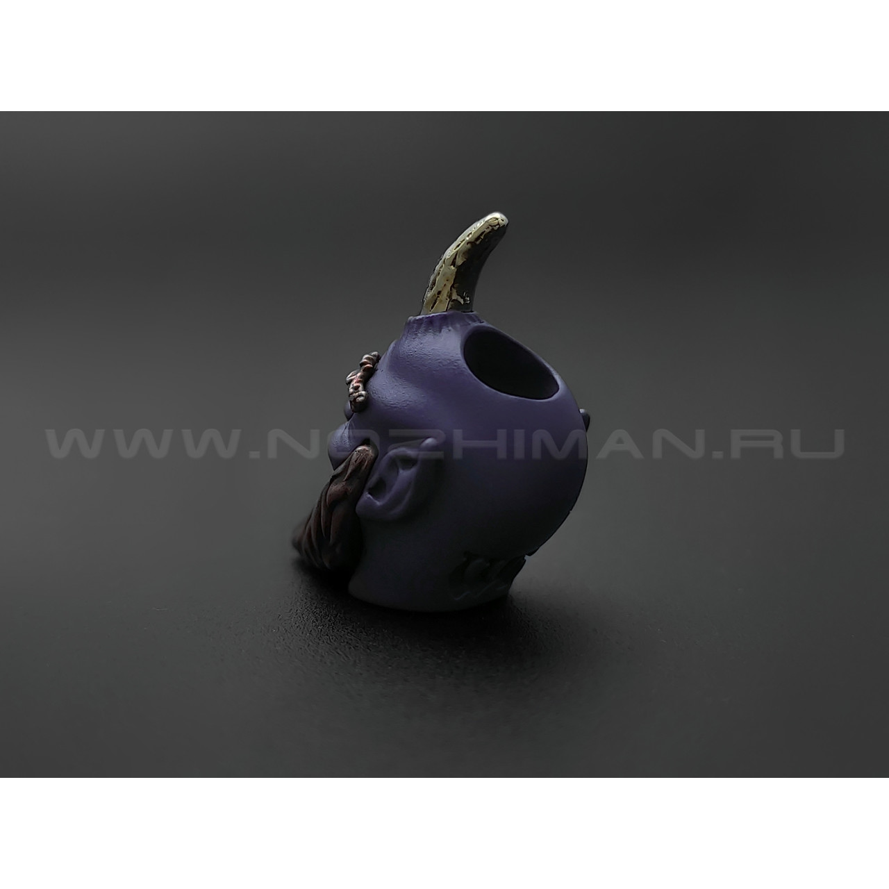 Бусина Шурале бронза, нейзильбер, латунь, cerakote purple (Wild Heart)