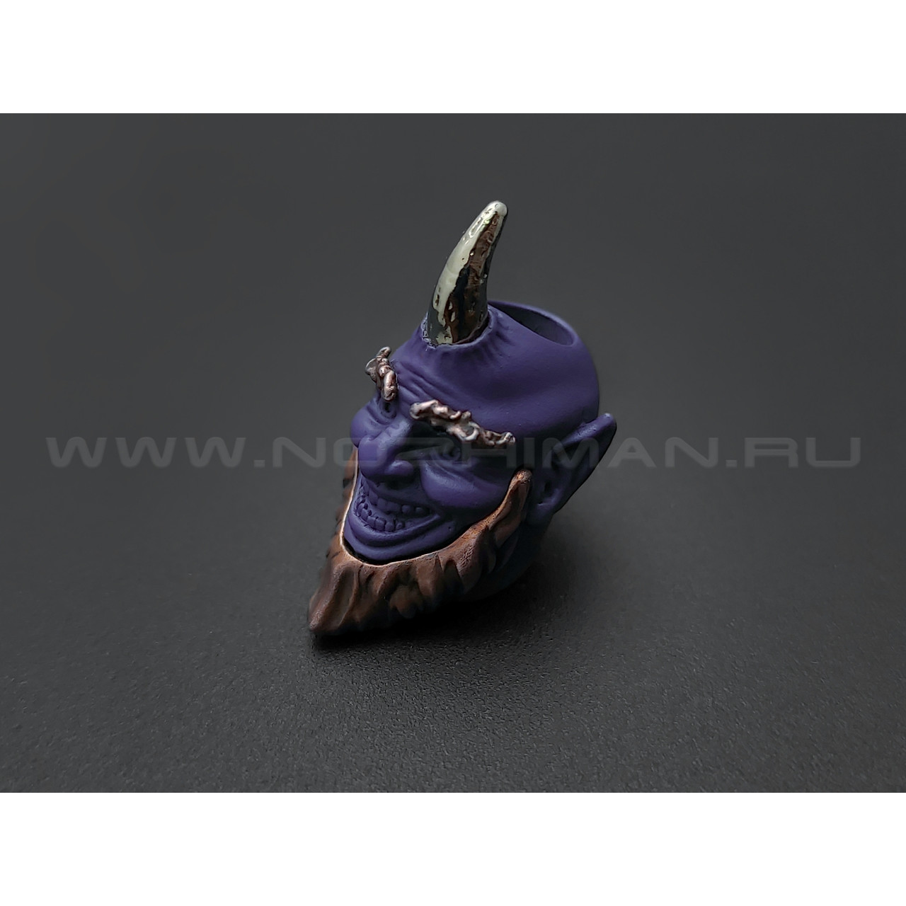 Бусина Шурале бронза, нейзильбер, латунь, cerakote purple (Wild Heart)