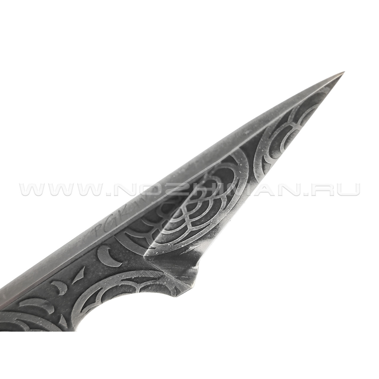 Волчий Век нож Скелетник Custom сталь PGK WA, художественное травление
