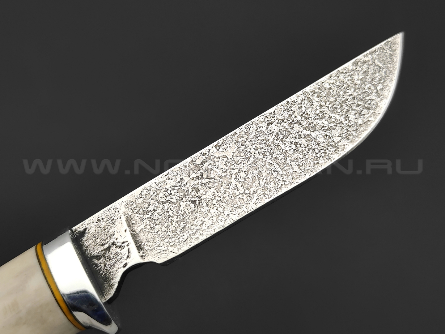 Нож "Малютка-2" сталь Булат, рукоять рог лося (Фурсач А. А.)