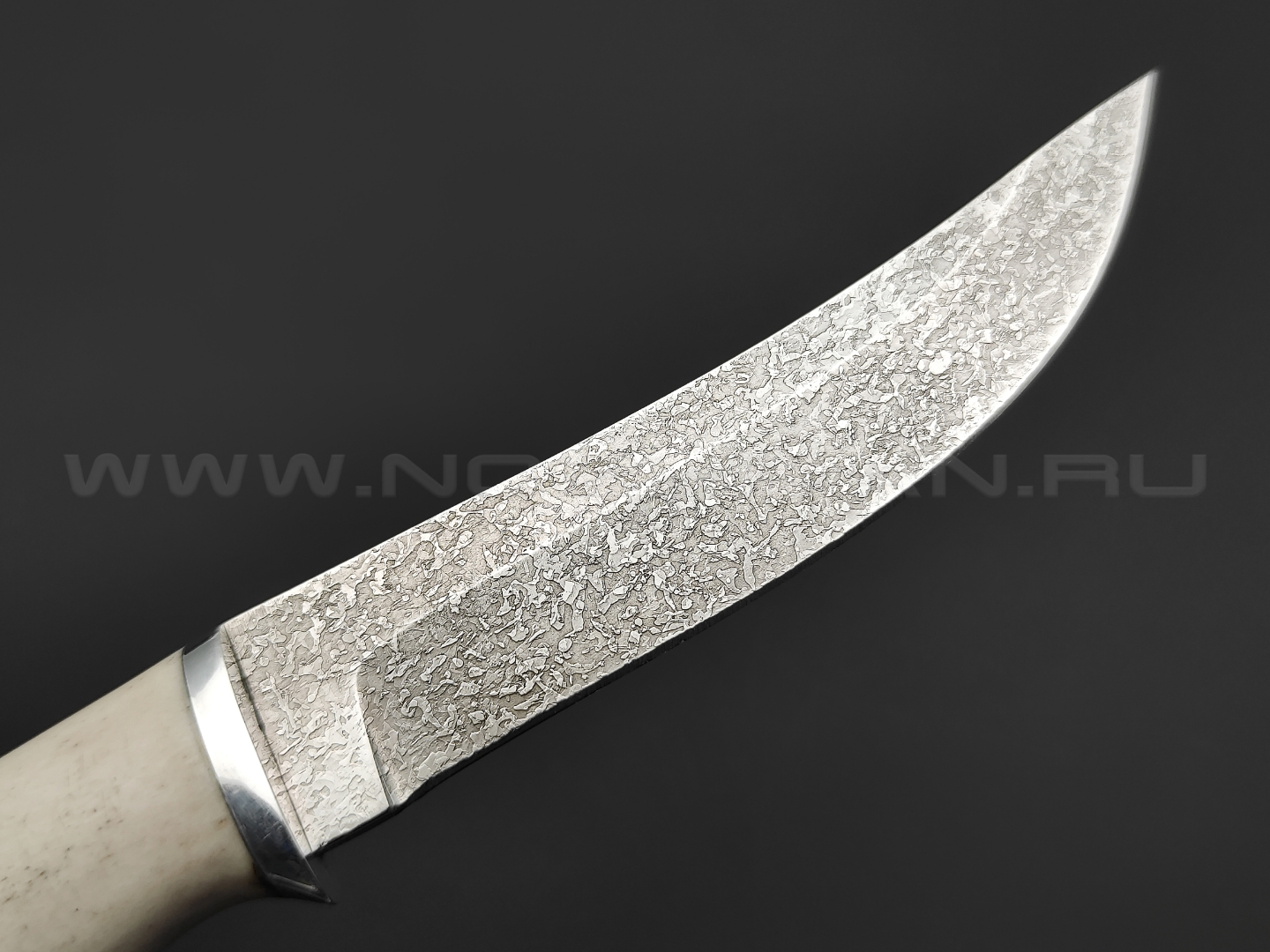 Нож "Малютка-3" сталь Булат, рукоять рог лося (Фурсач А. А.)