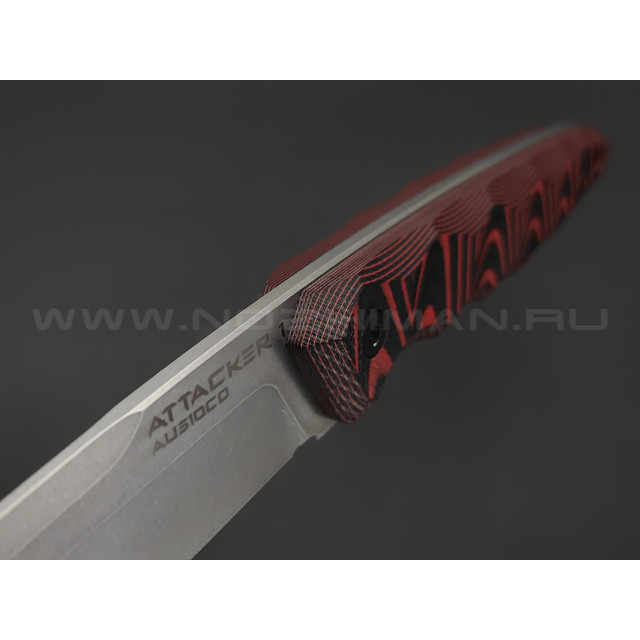 Eagle Knives нож Attacker 1 сталь Aus10Co стоунвош, рукоять G10 black & red