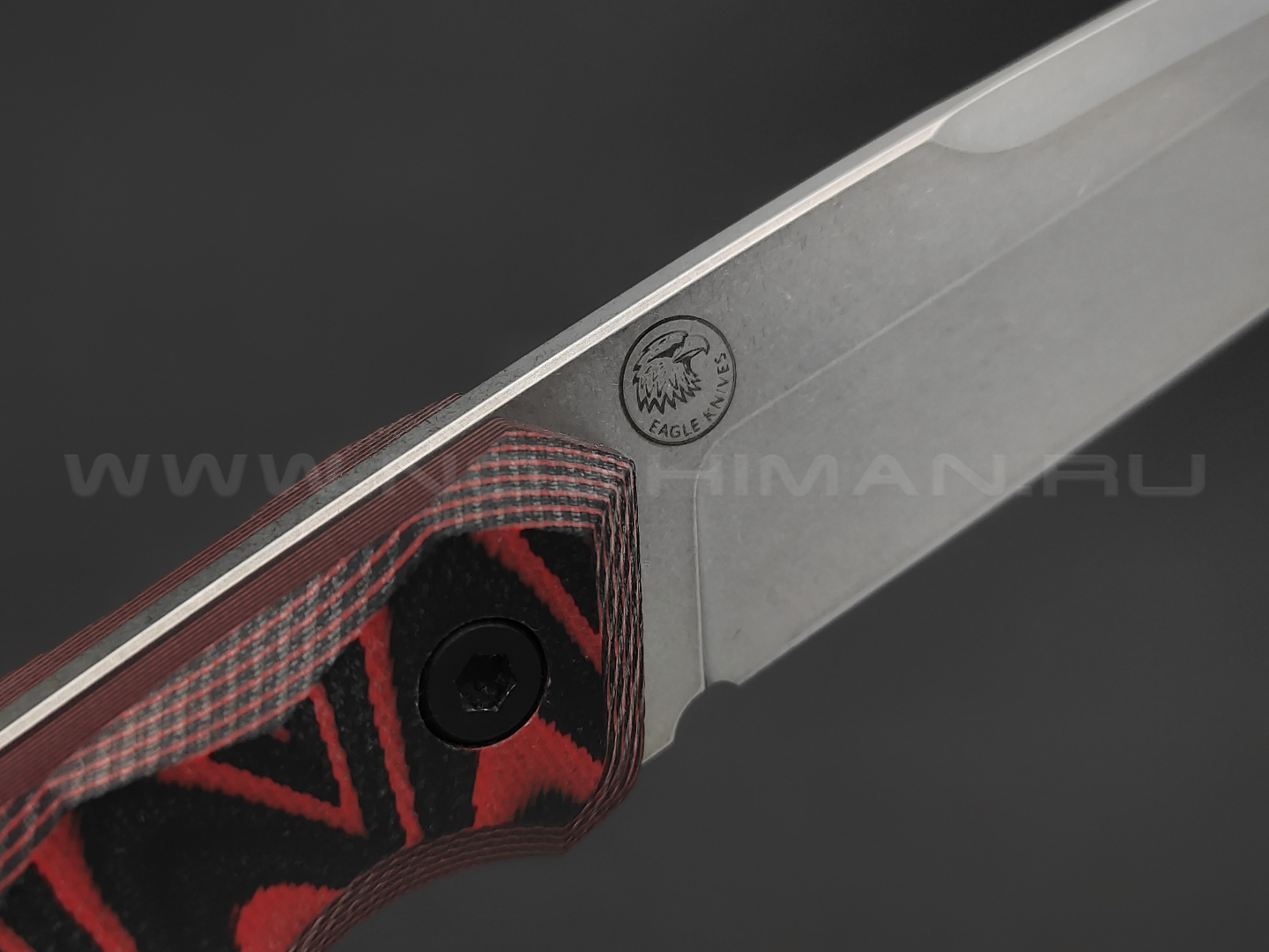 Eagle Knives нож Attacker 1 сталь Aus10Co stonewash, рукоять G10 black & red