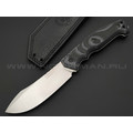 Eagle Knives нож Combat 1 сталь Aus10Co стоунвош, рукоять G10 black & grey