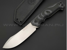 Eagle Knives нож Combat 1 сталь Aus10Co stonewash, рукоять G10 black & grey
