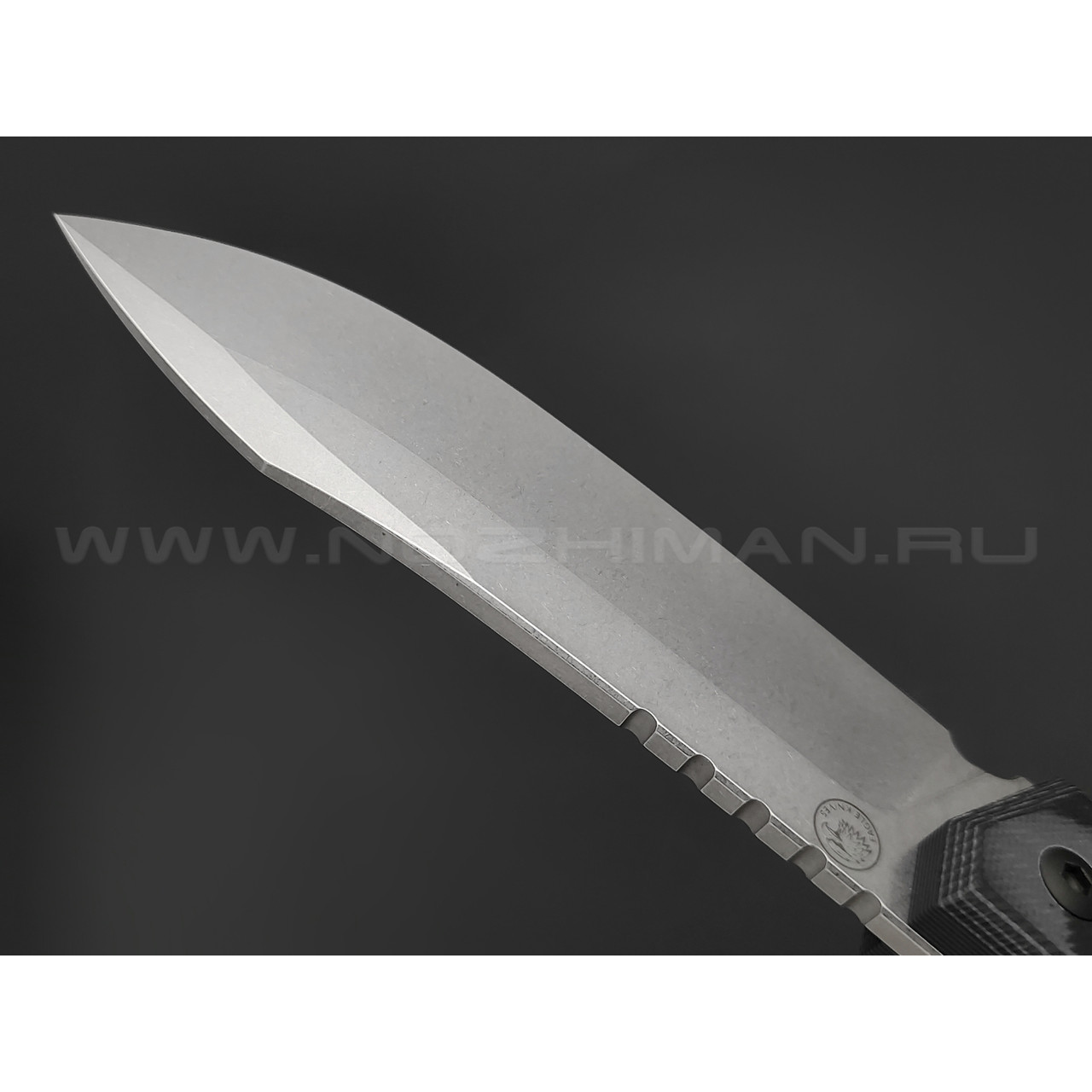 Eagle Knives нож Combat 1 сталь Aus10Co стоунвош, рукоять G10 black & grey