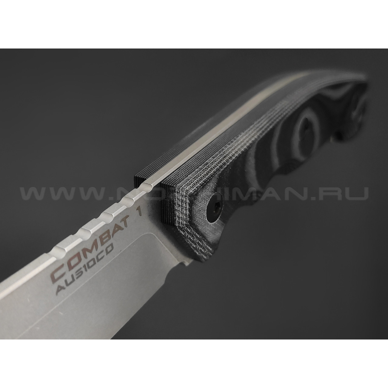 Eagle Knives нож Combat 1 сталь Aus10Co стоунвош, рукоять G10 black & grey