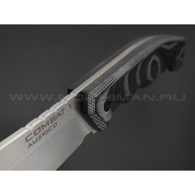 Eagle Knives нож Combat 1 сталь Aus10Co стоунвош, рукоять G10 black & grey