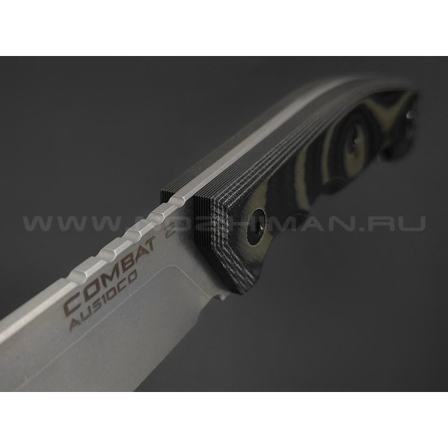 Eagle Knives нож Combat 2 сталь Aus10Co стоунвош, рукоять G10 black & green