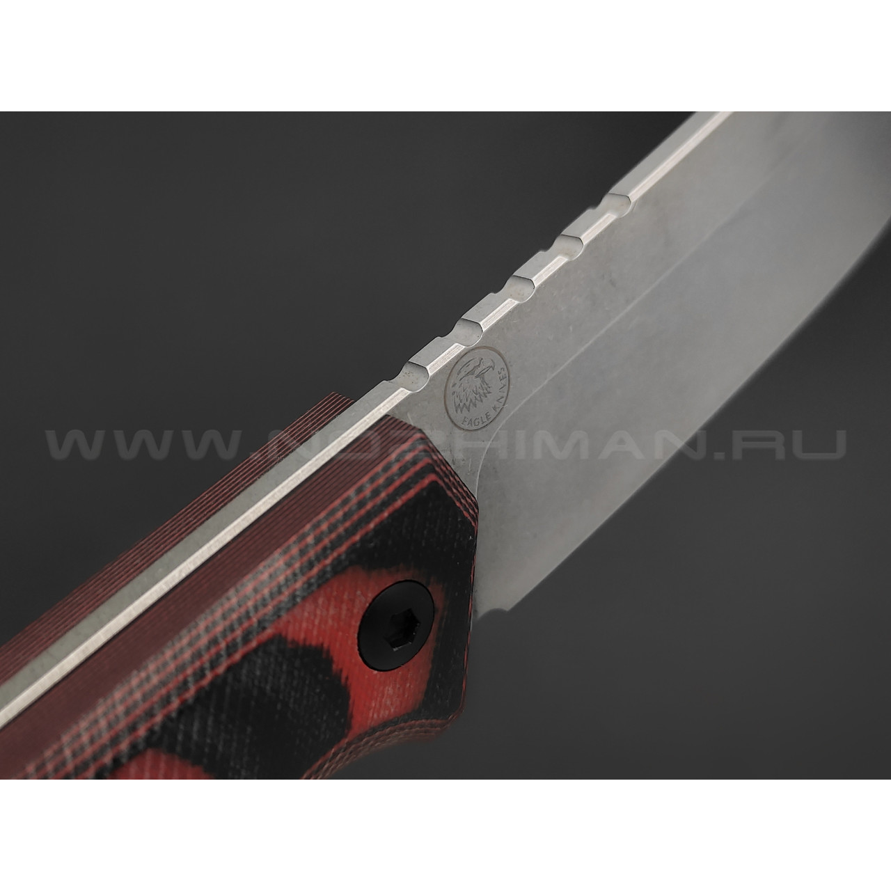 Eagle Knives нож Combat 1 сталь Aus10Co стоунвош, рукоять G10 black & red