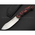 Eagle Knives нож Combat 1 сталь Aus10Co стоунвош, рукоять G10 black & red Eagle Knives нож Combat 1 сталь Aus10Co стоунвош, рукоять G10 black & red