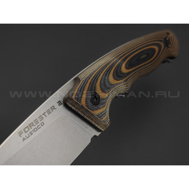 Eagle Knives нож Forester 2 сталь Aus10Co стоунвош, рукоять G10 black & orange