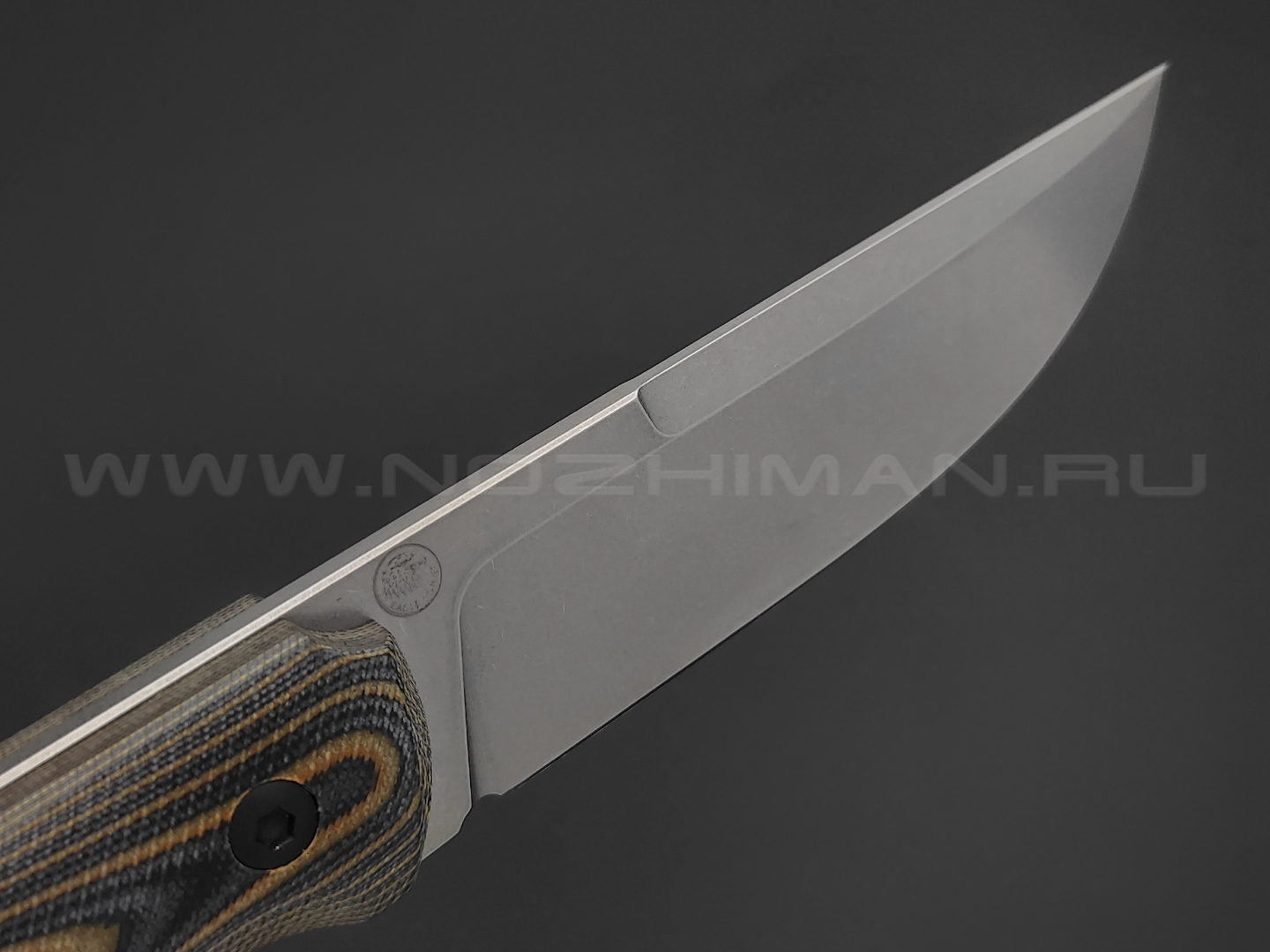 Eagle Knives нож Fisher 2 сталь Aus10Co stonewash, рукоять G10 black & orange