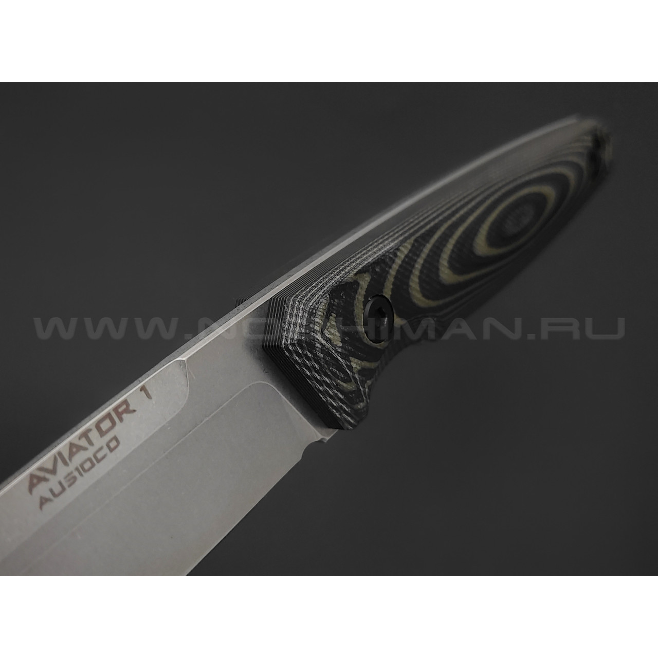 Eagle Knives нож Aviator 1 сталь Aus10Co стоунвош, рукоять G10 black & green