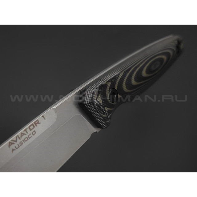 Eagle Knives нож Aviator 1 сталь Aus10Co стоунвош, рукоять G10 black & green