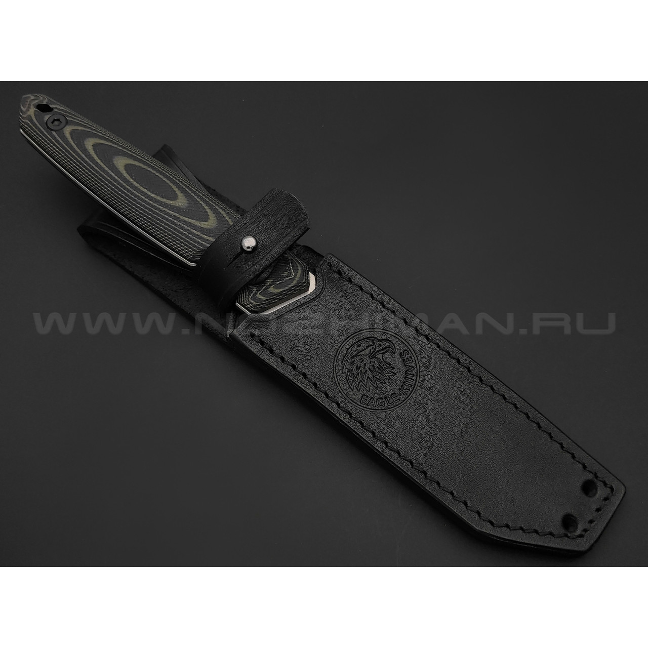 Eagle Knives нож Aviator 1 сталь Aus10Co стоунвош, рукоять G10 black & green