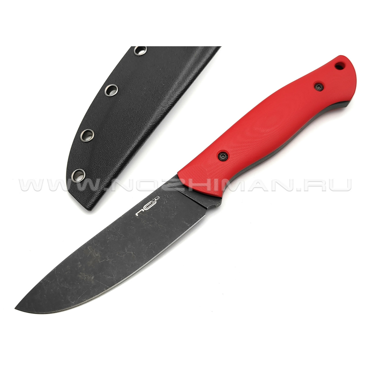 N.C.Custom нож Pride сталь Aus-10 блэквош, рукоять G10 red