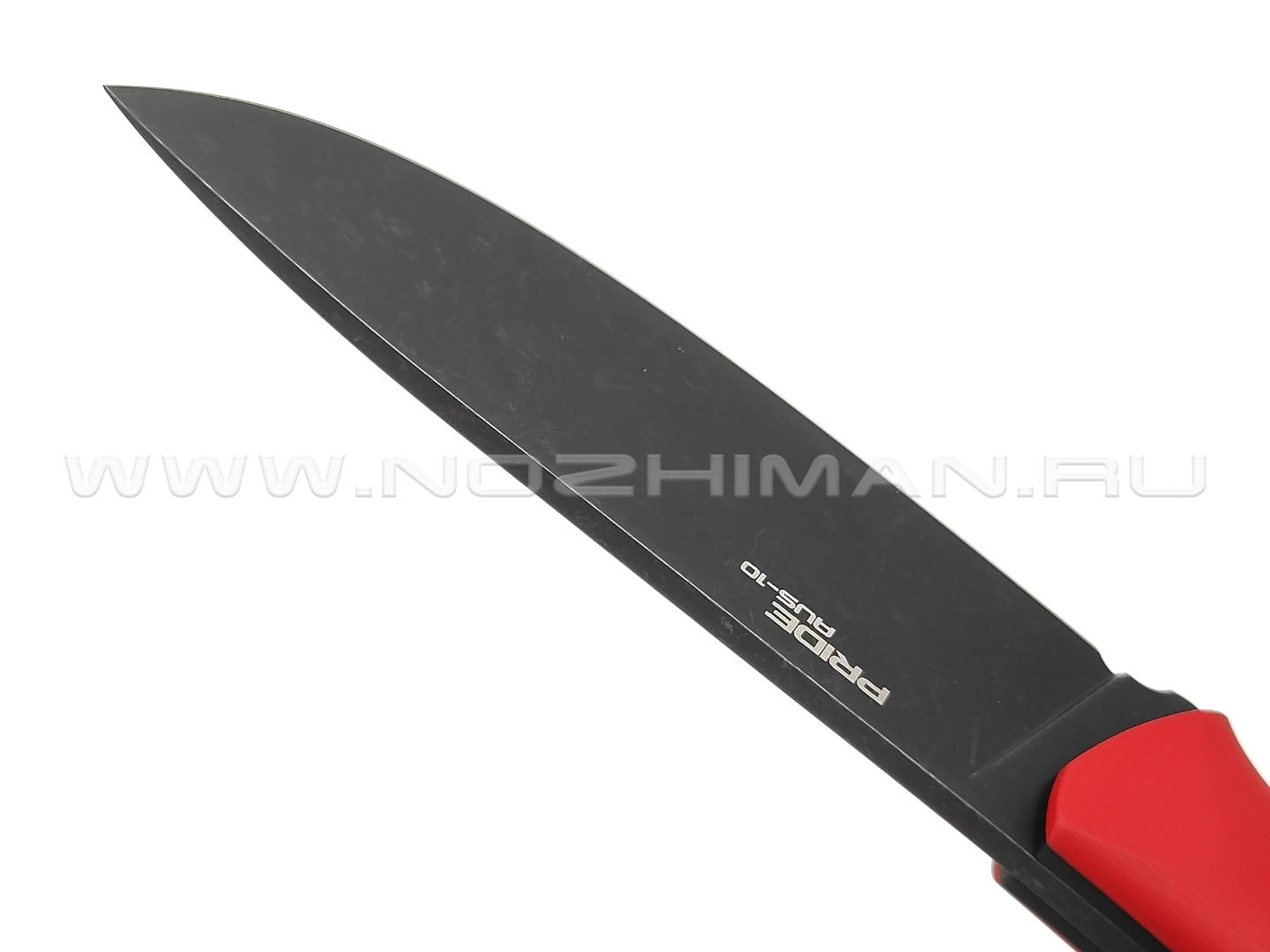 N.C.Custom нож Pride сталь Aus-10 blackwash, рукоять G10 red