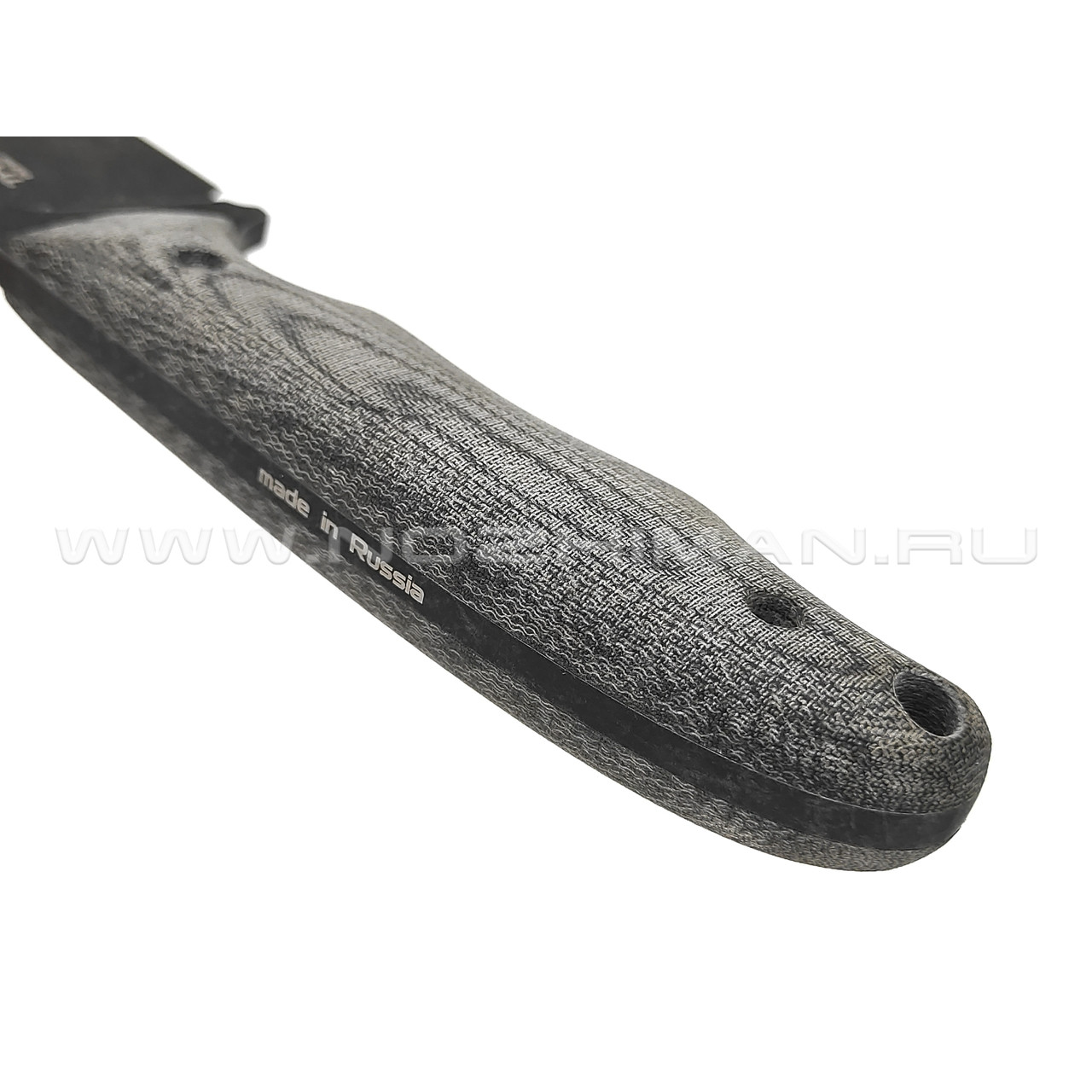 N.C.Custom нож Tracker сталь N690 блэквош, рукоять микарта, ножны kydex