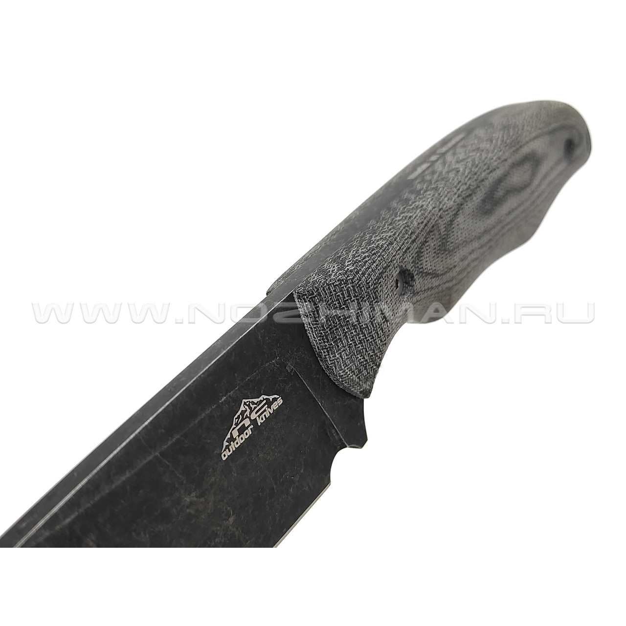 N.C.Custom нож Tracker сталь N690 блэквош, рукоять микарта, ножны kydex