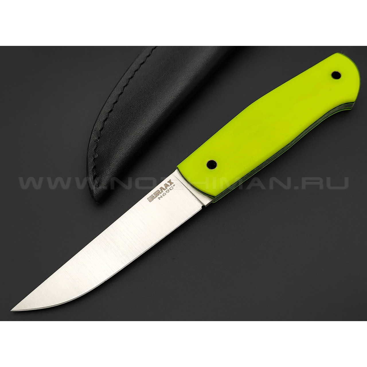 Нож Burlax Loki BX0132 сталь N690, рукоять желтая микарта