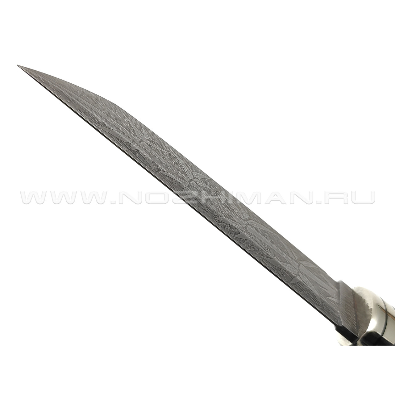 Волчий Век нож Самурай Custom сталь CPM Rex121 WA, рукоять золотой карбон, нейзильбер, G10