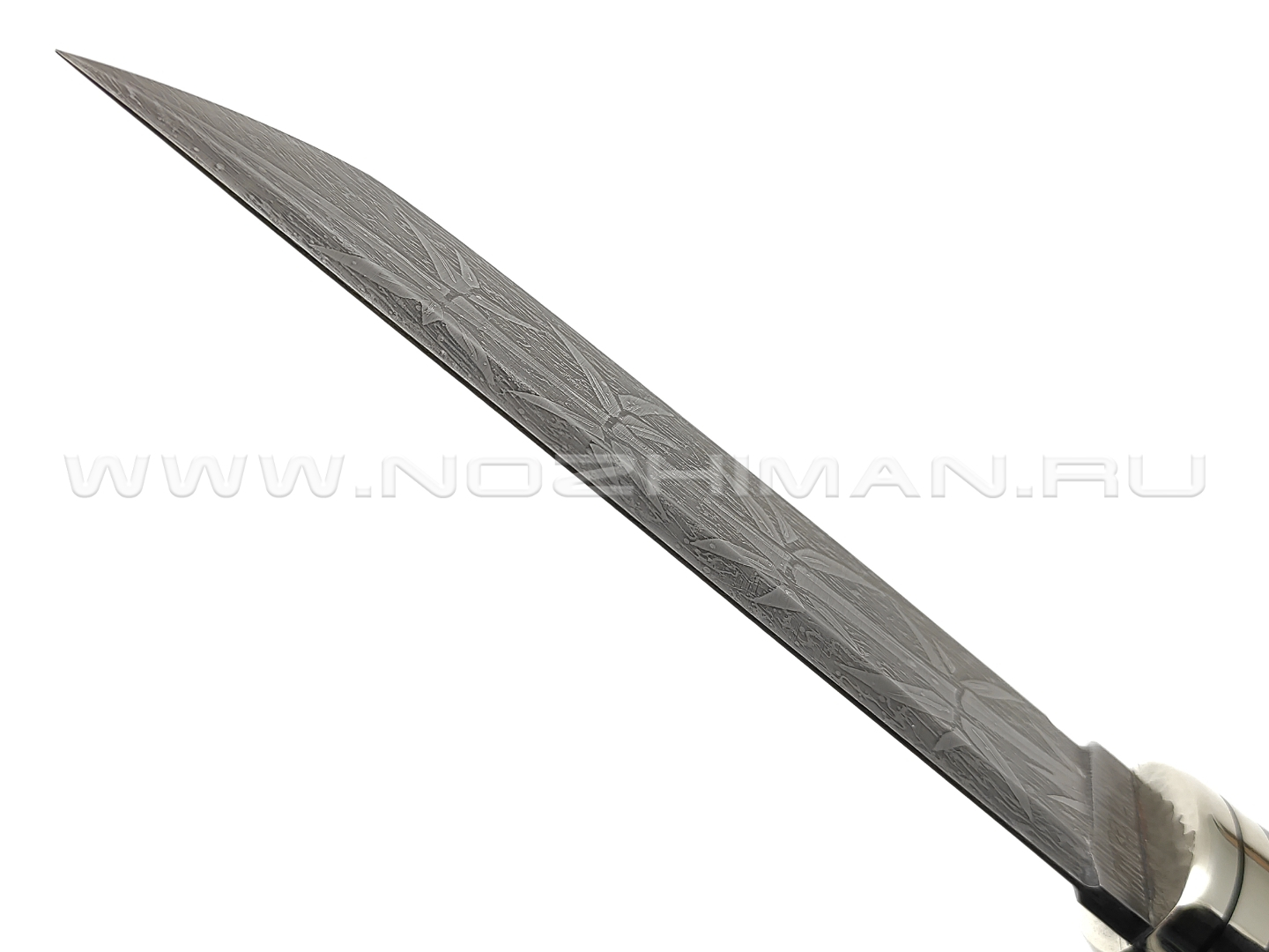 Волчий Век нож Самурай Custom сталь CPM Rex121 WA, рукоять золотой карбон, нейзильбер, G10