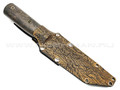 Волчий Век нож Самурай Custom сталь CPM Rex121 WA, рукоять золотой карбон, нейзильбер, G10