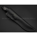 Кметь нож Скинер сталь Elmax, рукоять G10 black, мельхиор Кметь нож Скинер сталь Elmax, рукоять G10 black, мельхиор