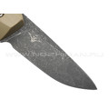 Нож с Котом "Пионер" сталь Х12МФ, рукоять G10 tan, kydex coyote