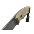 Нож с Котом "Пионер" сталь Х12МФ, рукоять G10 tan, kydex coyote
