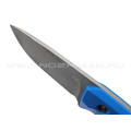 Нож с Котом "Пионер" сталь X90, рукоять G10 blue, kydex blue